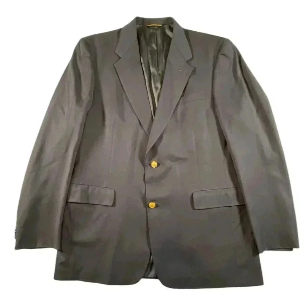 Hart Schaffner & Marx Gold Trumpeter Wool Blazer – Size 44L